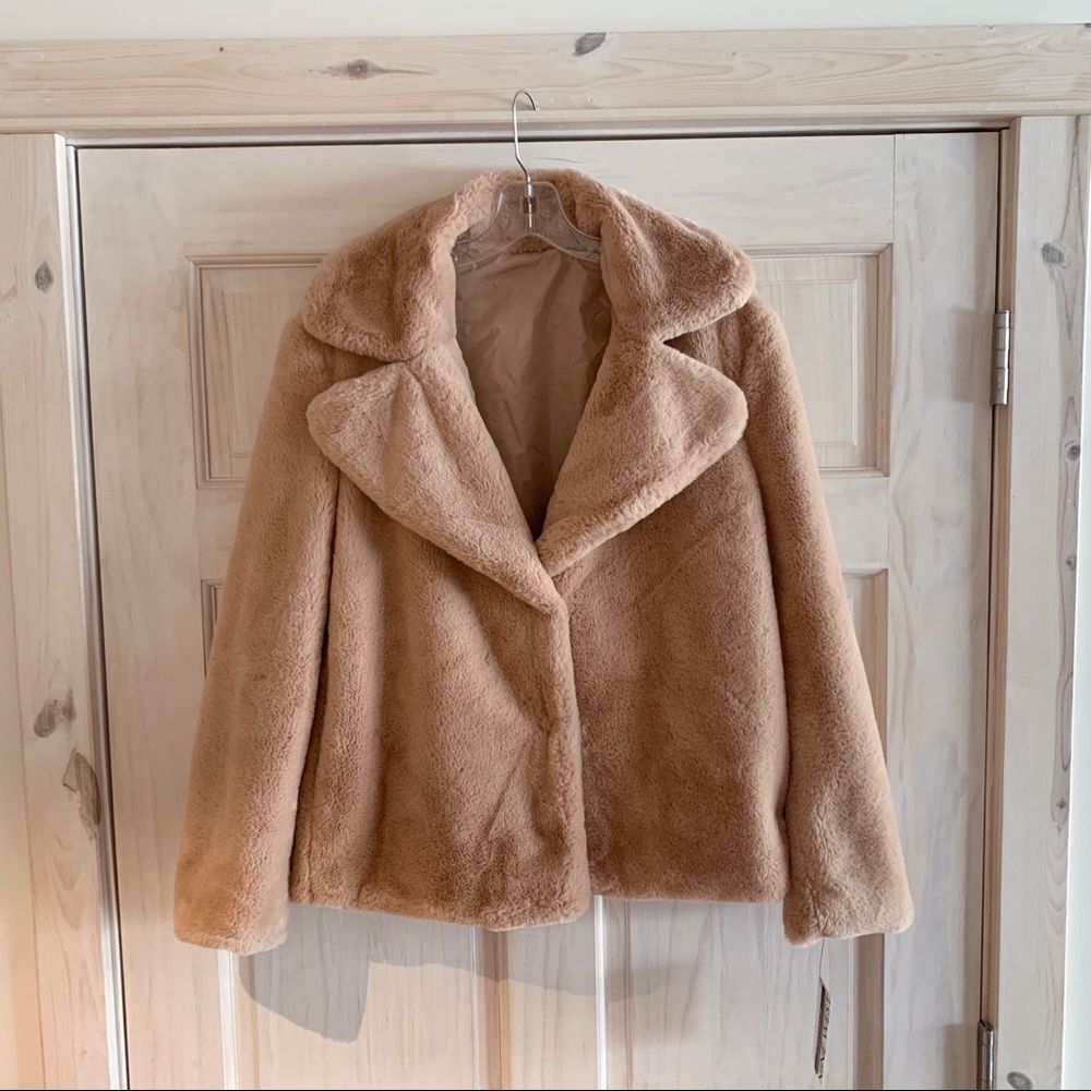 NINE WEST Reversible Nude Coat Size M